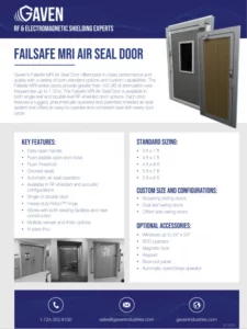 Failsafe MRI Air Seal Door Flyer Cover