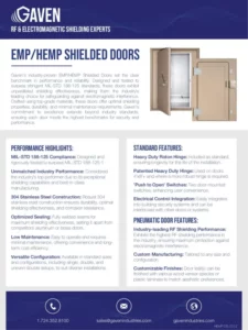 HEMP Door Data Sheet