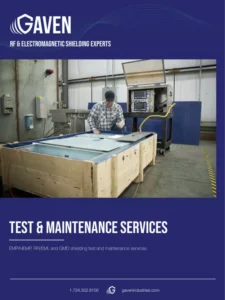 Test & Maintenance Services Brochure Cover