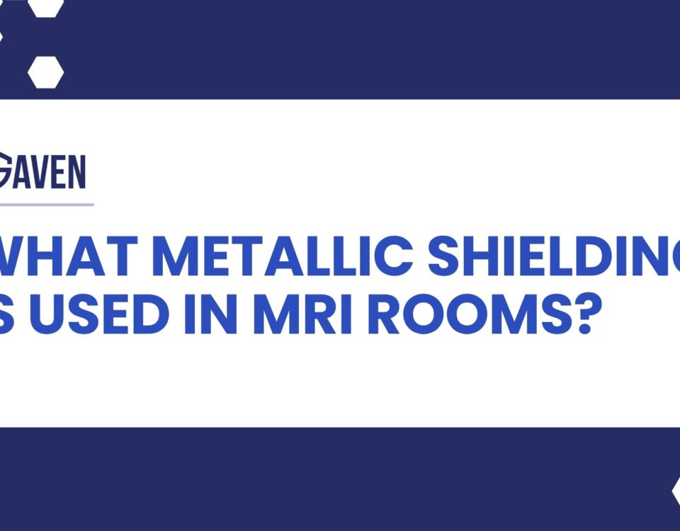 What metallic shielding is used in MRI rooms?